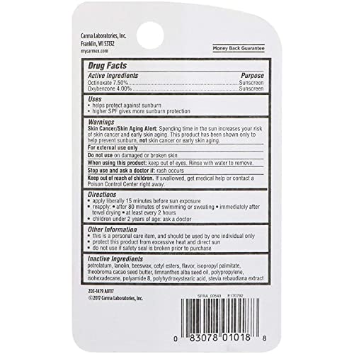 Carmex Daily Care Lip Balm Strawberry SPF 15 0.35 oz (Tube in Blister Pack)